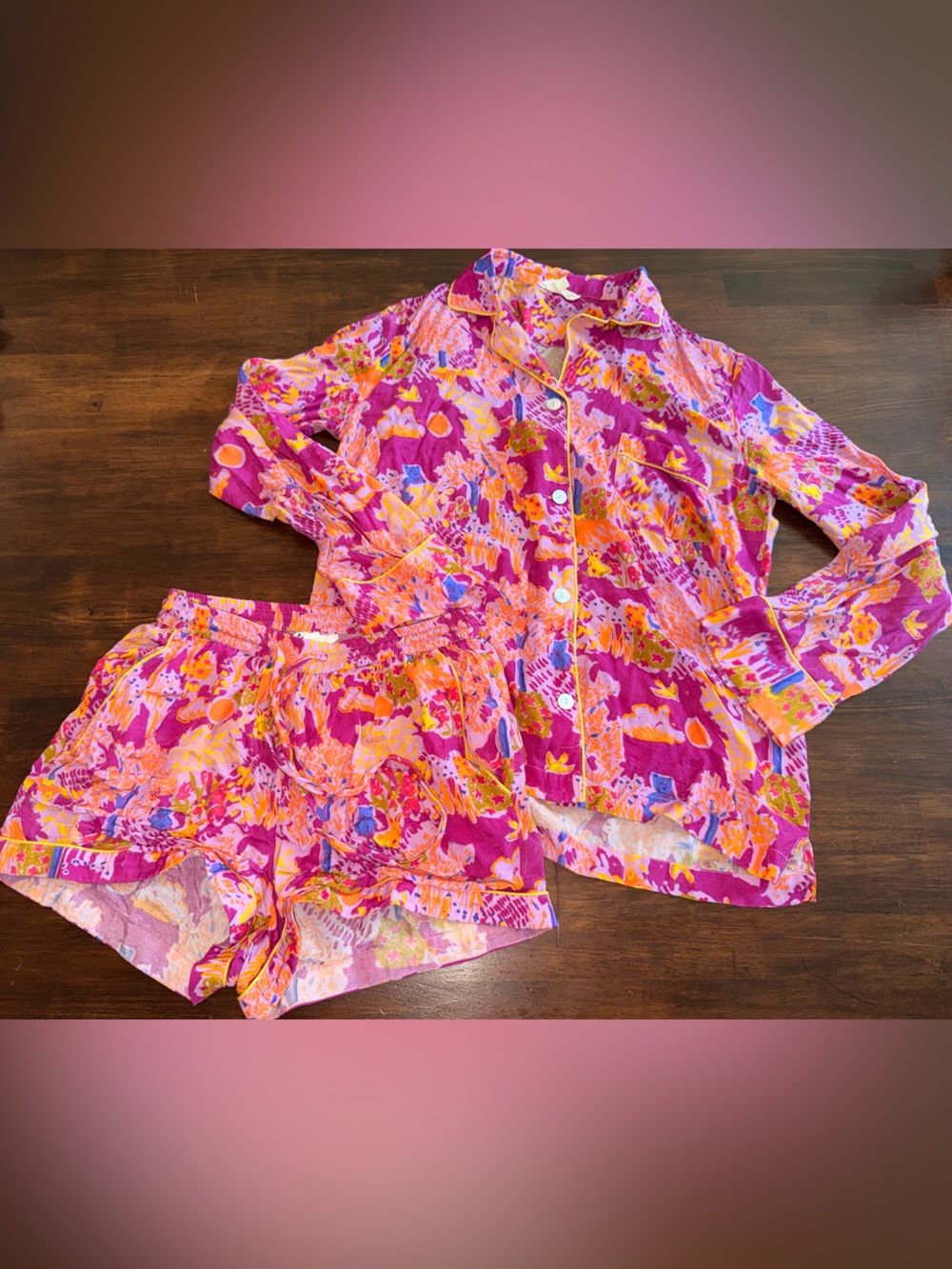 Roller rabbit XXS bunny print pajama set